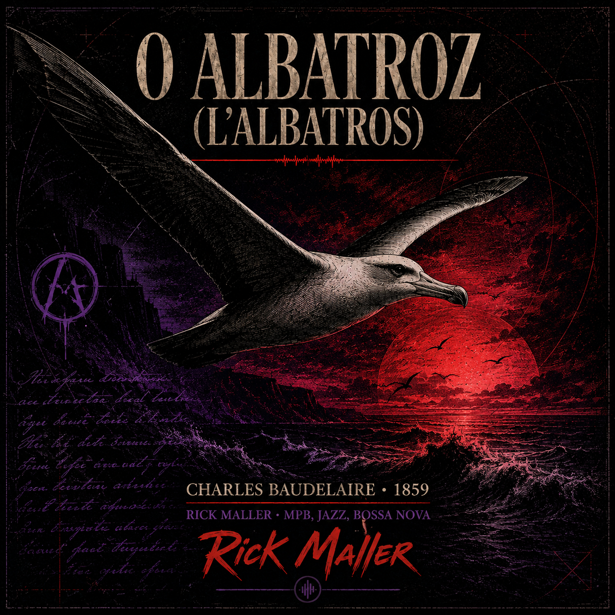 Capa de O Albatroz "L'Albatros" 1859 (Charles Baudelaire) - Rick Maller
